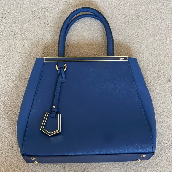 Fendi Médium 2jours Tote Royal Blue - Picture 5 of 5
